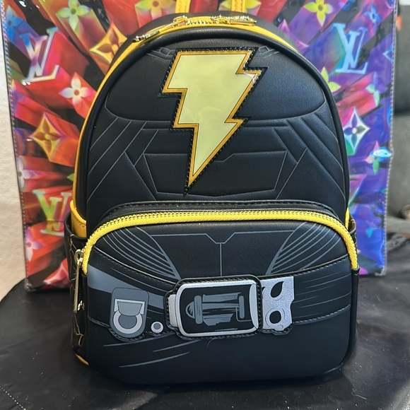 Loungefly Handbags - Loungefly DC Comics Black Adam Light-Up Cosplay Mini Backpack Bag NWT​​